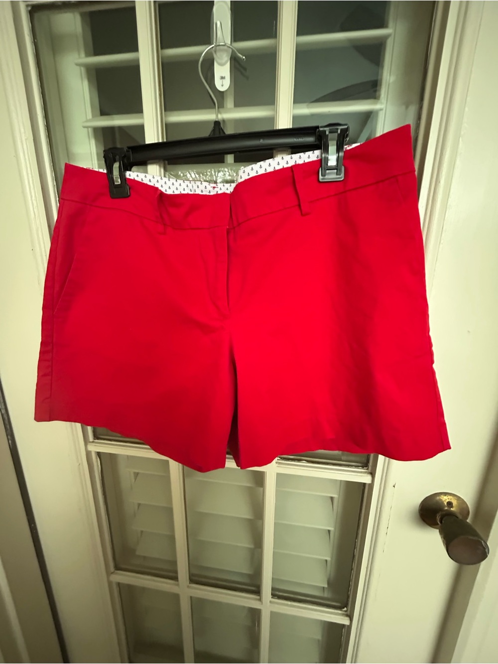 Nautica Bright Red Women's Stretch Bermuda Shorts